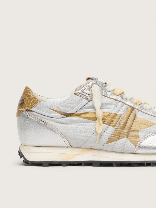 Women’s Marathon with silver ripstop nylon upper and gold star