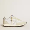 Women’s Marathon with white nylon upper and silver star