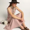 Women's Margaret flat sandals in leopard-print pony skin