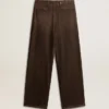 Women's medium-wash cotton pants