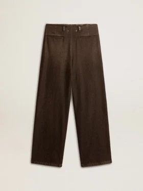 Women’s medium-wash cotton pants