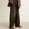 Women's medium-wash cotton pants