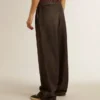 Women's medium-wash cotton pants