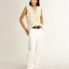 Women’s Mid Star in black glitter with dove-gray suede star and heel tab