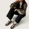 Women's Mid Star in brown suede with leather star and Swarovski crystal flash