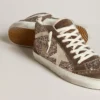 Women's Mid Star in glitter with pearl suede star and brown suede inserts