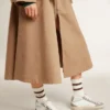 Women's Mid Star in nappa and suede with light brown metallic leather star