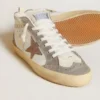 Women's Mid Star in nappa and suede with light brown metallic leather star