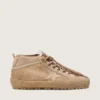 Women's Mid Star Ski in caramel suede with nubuck star and suede heel tab