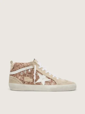 Women's Mid Star with pink glitter