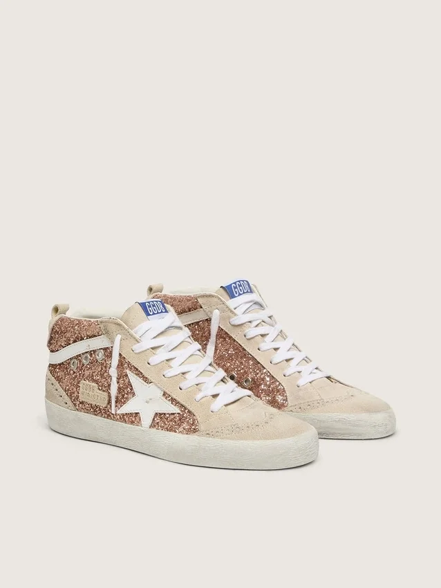 Women's Mid Star with pink glitter