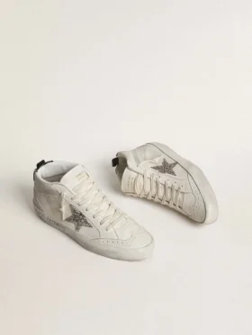 Women’s Mid Star with silver glitter star and black laminated heel tab