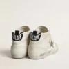 Women's Mid Star with silver glitter star and black laminated heel tab