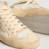 Women's Mid Star with star in light gray suede and gold flash