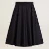 Women’s midnight blue wool skirt