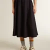 Women’s midnight blue wool skirt
