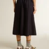 Women’s midnight blue wool skirt