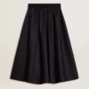 Women’s midnight blue wool skirt