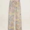 Women's multicolor joggers with floral print