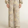 Women's multicolor joggers with floral print
