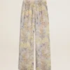Women's multicolor joggers with floral print