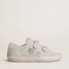 Women's Old School in light gray suede with a leather star with micro-glitter