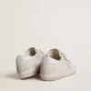 Women's Old School in light gray suede with a leather star with micro-glitter