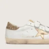 Women's Old School with gold star in laminated leather