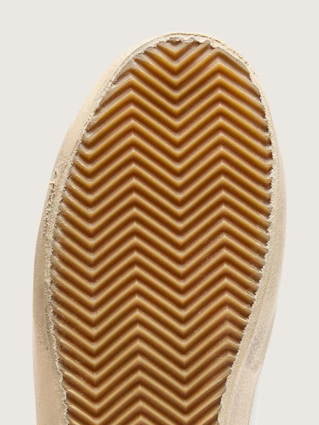 Women's Old School with gold star in laminated leather