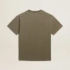 Men's olive green T-shirt with Golden lettering