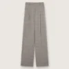 Women’s oversized pants in gray Prince of Wales check