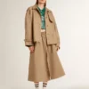 Women's oversized trench coat with crystals