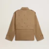 Women's oversized trench coat with crystals