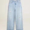 Women’s pants in lived-in effect denim