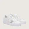 Women’s Purestar in white leather with silver Swarovski crystal star