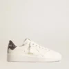 Women’s Purestar with white leather star and anthracite glitter heel tab