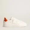 Women’s Purestar with white leather star and orange heel tab