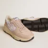 Women’s Running Sole in mesh and nubuck with silver metallic leather star