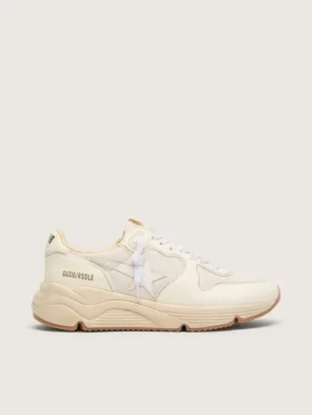 Women's Running Sole in mesh and white nappa