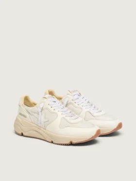 Women’s Running Sole in mesh and white nappa