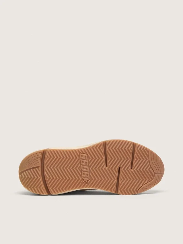 Women's Running Sole in mesh and white nappa