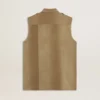 Women's shirt dress in sand-colored denim with military details