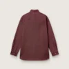 Women's shirt in burgundy denim