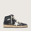 Women's Sky-Star in black nappa with white star