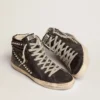 Women's Slide black with studs