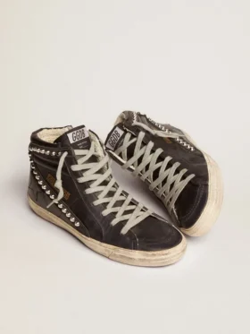 Women’s Slide black with studs
