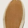 Women's Slide LAB sneakers in tobacco-colored suede with crystals and tobacco-colored suede star