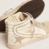Women's Slide with ice-gray suede star and white flash
