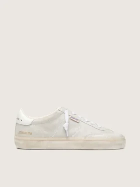 Women’s Soul Star in beige suede with white leather heel tab
