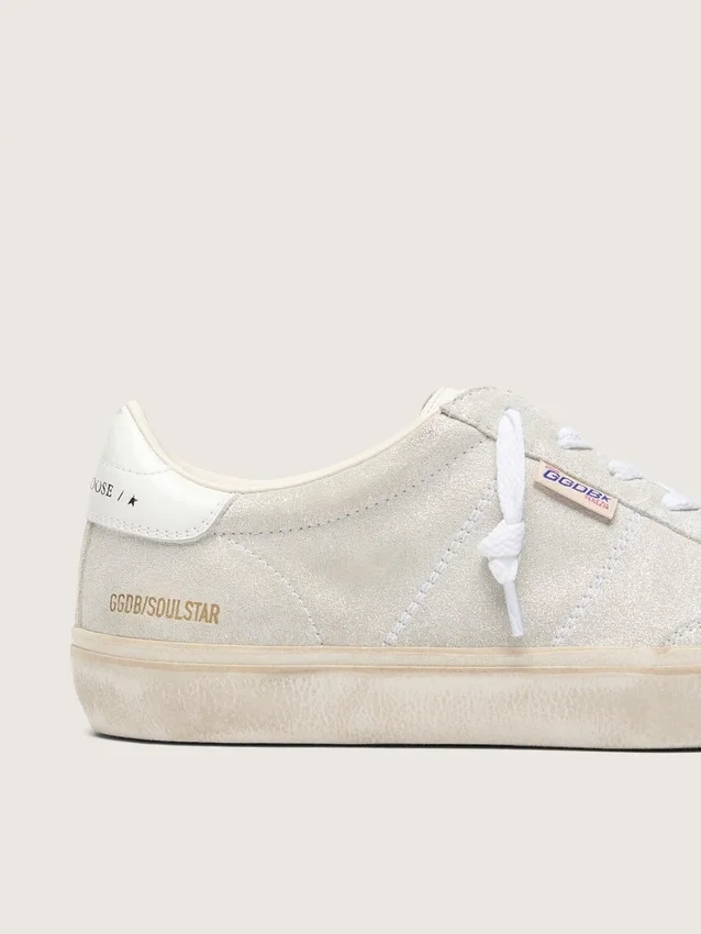 Women’s Soul Star in beige suede with white leather heel tab